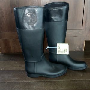 Tory Burch Classic Rain Boot with vegan leather